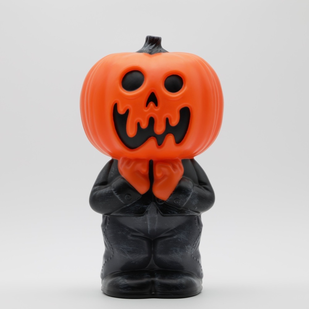 Hyde and EEK 12.2" Sacred Jack Lit‎ Blow Mold Halloween Decorative Prop Orange